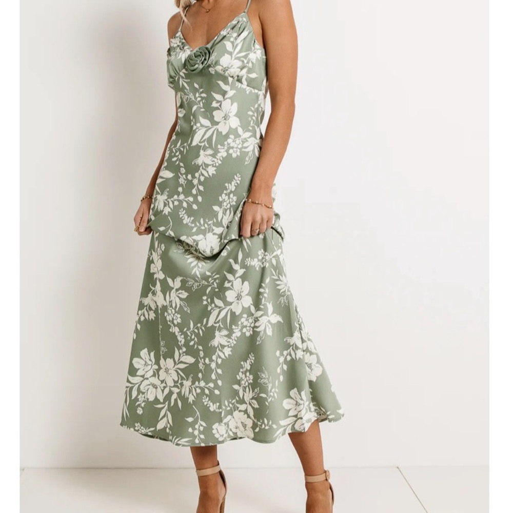 Bohme Calla Floral Midi Dress